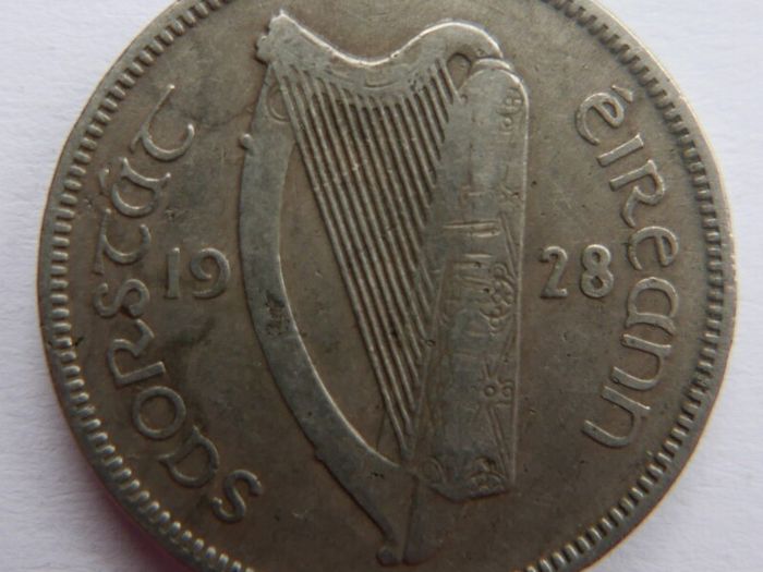 Vintage Irish Sixpence 1928 and 3 Pence 1933