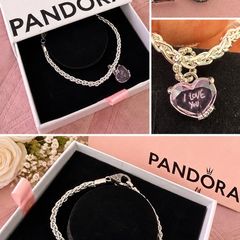 pandora bracelet and heart charm