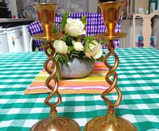 Vintage Brass Candlesticks