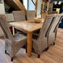 Wooden dinning table with chairs Image 2