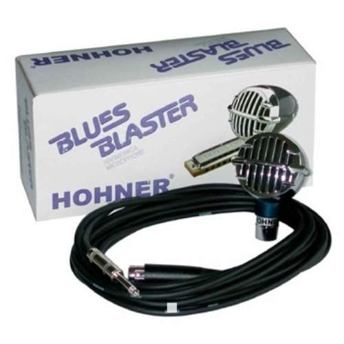 Hohner Blues Blaster Harmonica Micophone and Cable (1490)