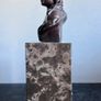 Art-Nouveau Bust Of A Woman - Bronze, Marble, Signed Image 4