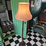 Floorlamp Retro Vintage 20th  Midcentury Floorlamp with pink silk shade Image 10