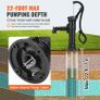 Antique Well Hand Pitcher Pump, 22 ft Maximum Lift, Cast Iron Manual Hand Water Pump with Ergonomic Handle G1-5/8" Easy Installation, Old Fashioned for Outdoor Home Yard Garden Pond Farm, Black Image 2