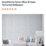 Wallpaper B&Q Blue White Stripe Brand New Image 3