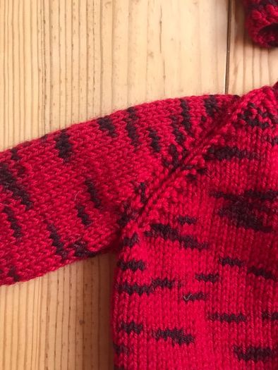 Merino Wool Baby Cardigan and Hat