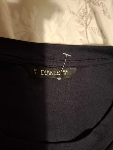 Dunnes Navy Satin Mix Top