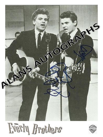 The Everly Brothers Autographs