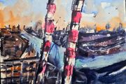 poolbeg City watercolour