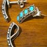 Silver  set with turquoise, Hallmarked Image 5