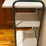 Hair or beauty trolley Solid wood three shed in wheels Image 2