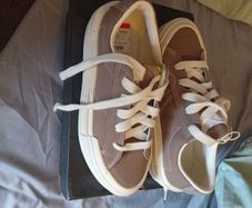 ladies new taupe platform converse trainers size 5