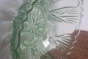 BOWL - Vintage - Green Glass - Dessert - Fruit Dish