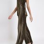 BNWT RIVER ISLAND Khaki High Waisted  Wide Leg Palazzo Trousers Pants size UK16 EU44 Postage included Image 2