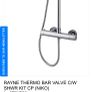 Niko Bathrooms Rayne Thermo Bar Valve C/w Shower Kit Cp Image 2