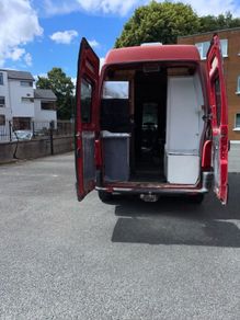 Rent /Buy camper van Has solar panel roof vent Sink gas cooker 12 V microwave