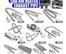 60-300cm Air Diesel Parking Heater Stainless Steel Exhaust Pipe Tube Gas Vent For Car Truck Van Boat Air Diesel Heaters