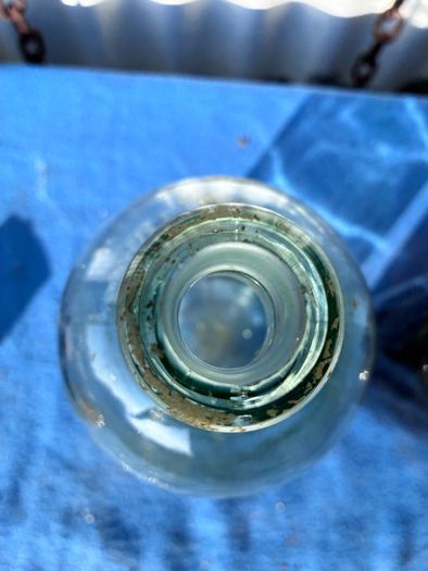 2 19th century chemists bottles