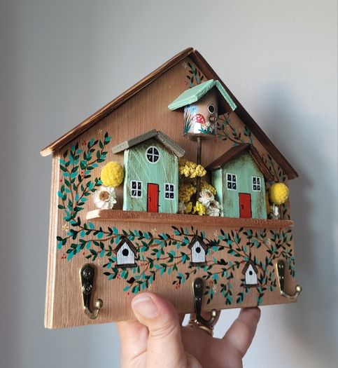 Handcrafted wooden key holder!