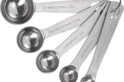 Stainless Steel Measuring Spoons, 5 Piece Set for Measuring Dry and Liquids