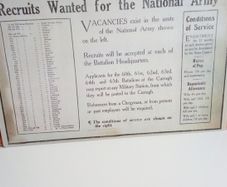 Irish Army 1923 Recruitment Notice Poster Ireland