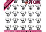 25Pcs Crystal Door Knob, 30MM Diamond Drawer Knobs Crystal Door Handles Diamond Pulls for Home Kitchen Office Chest Cabinet Drawer (FREE POSTAGE)