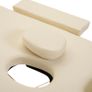 Portable Massage Bed, Foldable Spa Beauty Massage Table with 2 Sections, Carry Bag and Wooden Frame, Cream White Image 9