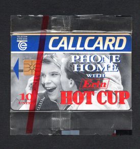1994 Ireland 10 unit Erin Hot Cup soups range (Gemplus GEM1) Call Card Mint in Packaging. Telecom Eireann Card Number 1059