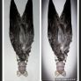 Incredibly Healing Spiritual Smudge Wand Taxidermy Wings Bone Art and Rose Quartz Crystal Wall Decor Display Image 4