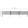 Picket Fence with Posts 3 pcs Image 5