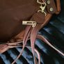 Ladies small rucksack/handbag leather Borgo Cavalli Italian Image 7