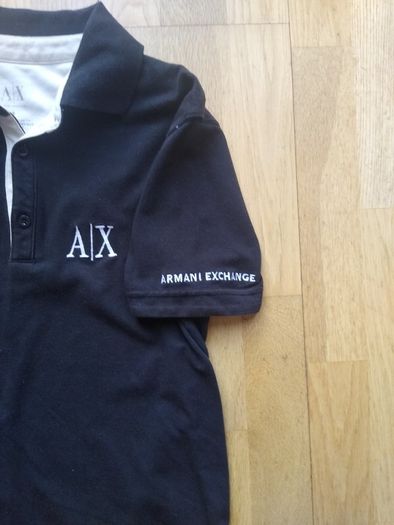 Men's Black Armani Exchange Polo Shirt