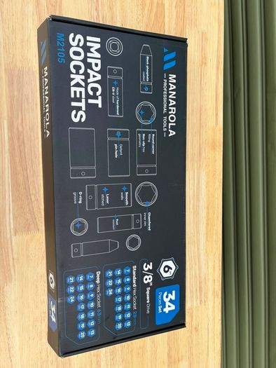 MANAROLA - Professional 34PC Impact Socket Set