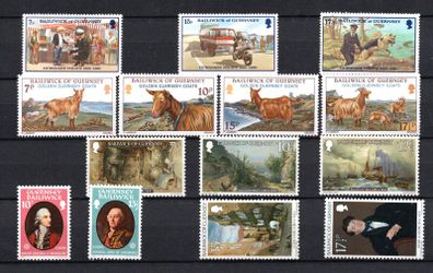 1980 Guernsey Commemorative Stamps Issued in 1980 Mint Never Hinged (MNH)