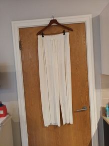 Primark  Ivory Lined Trouser.  S. L - 16.    B.N.W.T