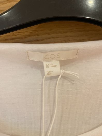 White cos top with cape