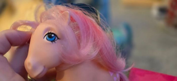 Pretty Parlour 1982 Complete (no box) with Peachy and Twinkles the Cat MLP G1 My Little Pony Accessories Playset