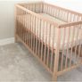 mokee wooden baby/toddler cot with two mattresses Image 6