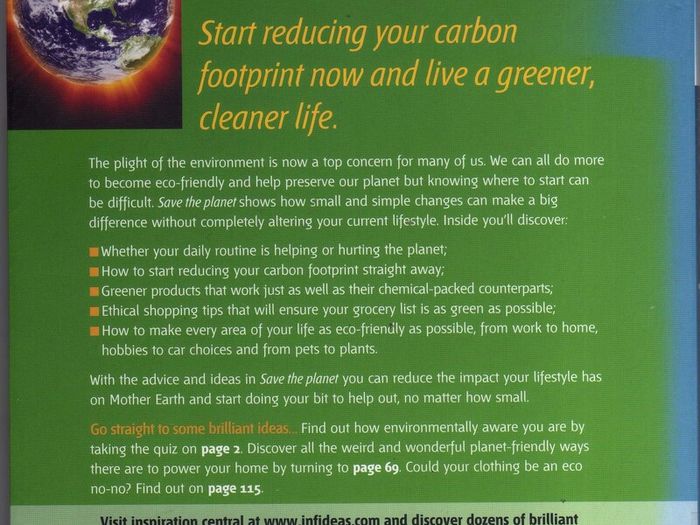 Save The Planet - 52 Brilliant Ideas For Rescuing Our World