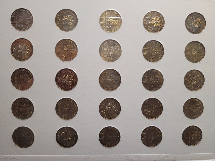 Asking price 440 euro. Poland Set of 2 zloty coin GOLD NORDIC 1995-2009 (103 pieces).