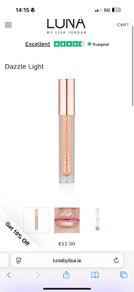Luna dazzle light lip gloss make up