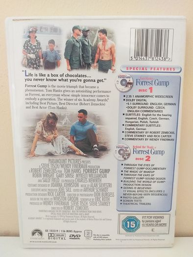 Tom Hanks Is Forrest Gump Dvd 2 - Disc Set Special Collector's Edition