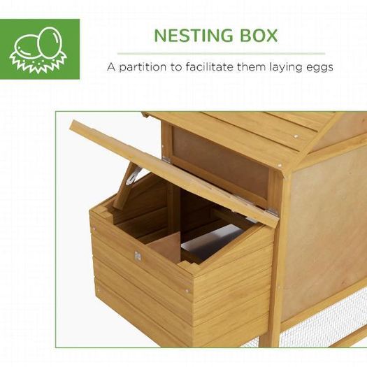 Small Chicken Coop with Run & Nesting Box