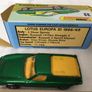 Corgi junior. Number 32a1. Lotus Europa. Whizzwheels. Reproduction box. Image 2