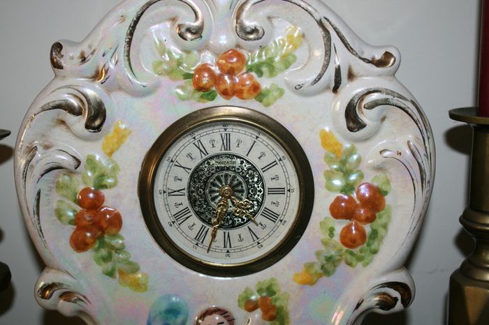 Vintage Mercedes Porcelain Clock Made In Germany