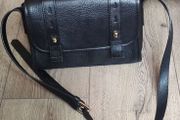 M&amp;S Autograph Thick Pebbled Leather Satchel Bag