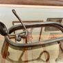 Vintage 20th Century Cast Iron Metal Brutalist Sculpture Bottle Holder Wine Rack Image 9