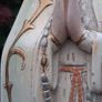 20 Inch Art Nouveau Chalkware Statue of Our Lady Of Fatima Image 5