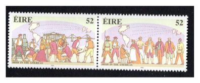 1992 Ireland Immigrants to the Americas Commemorative Stamps Mint Never Hinged (MNH)
