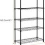1250 lbs Storage Shelving Utility Shelving Unit 5-Tier Utility Shelving Unit Steel Organizer Wire Rack for Home,Kitchen,Office 35 x 60 x 158.7 cm Image 7